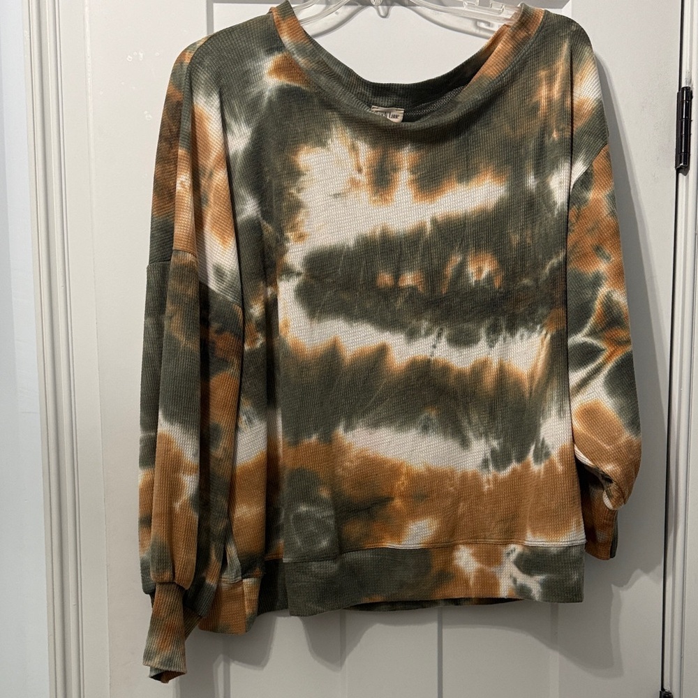 Peach Love California Earthy Tie-Dye Sweatshirt